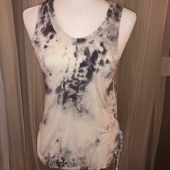 Tops - Universal Thread Gray and White Tank with Ties